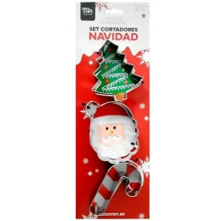Cortadores Papá Noel, bastón y árbol de Navidad (3) - Azucren