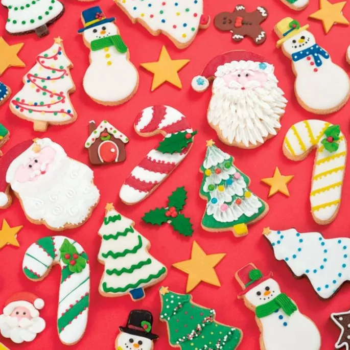 Cortadores Papá Noel y bastón de caramelo de Navidad (2) - Decora