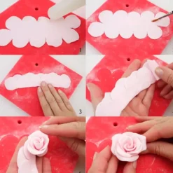 Cortadores para elaborar rosas fáciles de fondant (2) - FMM