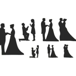 Cortadores patchwork Wedding 12,5 cm - Patchwork Cutters