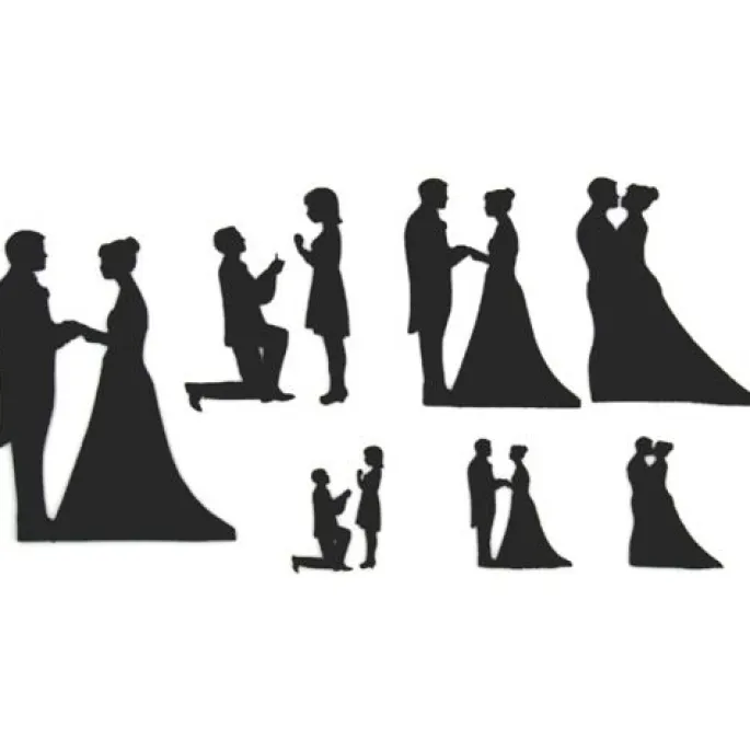 Cortadores patchwork Wedding 12,5 cm - Patchwork Cutters
