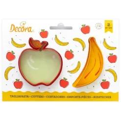 Cortadores plátano y manzana (2) - Decora