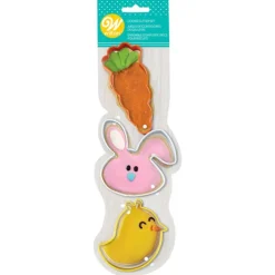 Cortadores pollito, conejo y zanahoria Pascua - Wilton