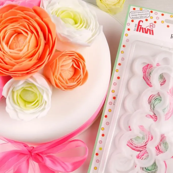 Cortadores ranúnculos fáciles para fondant (2) - FMM