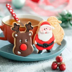 Cortadores reno y Papá Noel Navidad (2) - Decora