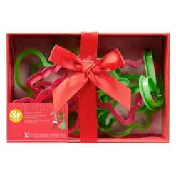 Cortadores rojos y verdes de Navidad (10) - Wilton