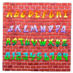 Cortadores tappit letras mayúsculas y números Graffiti (4) - FMM