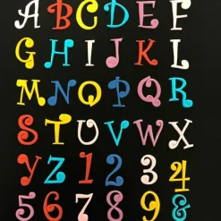 Cortadores tappit letras mayúsculas y números Funky (6) - FMM