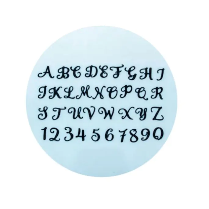 Cortadores tappit letras y números mayúsculas Swirly (4) - FMM