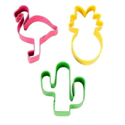 Cortadores tropicales piña, flamenco y cactus (3) - Wilton