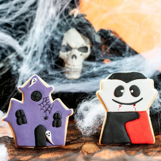 Cortadores vampiro y castillo Halloween (2) - Decora