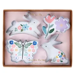 Cortadores variados conejos, flores y mariposa Pascua (4) - Meri Meri
