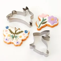 Cortadores variados conejos, flores y mariposa Pascua (4) - Meri Meri