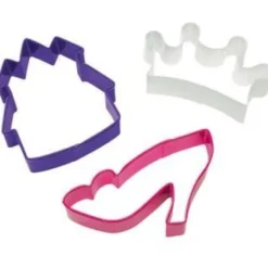 Cortadores zapato, corona y castillo de princesa (3) - Wilton
