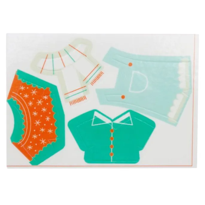 Cortador muñeco de jengibre Navidad y 12 obleas con ropa - PME