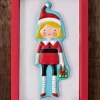 Cortador niña ayudante Papá Noel 14,5 cm - Postreadicción