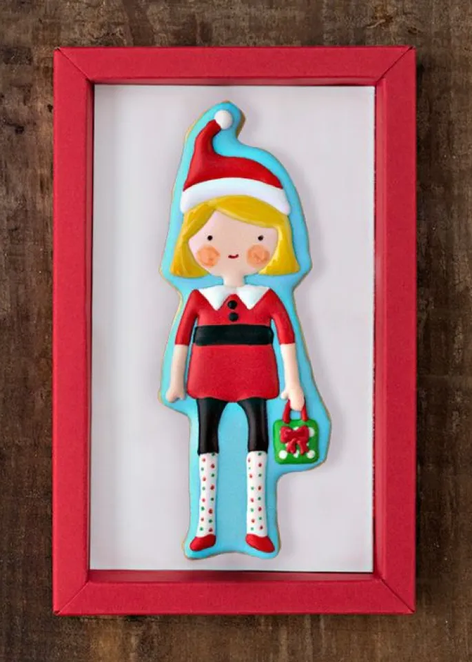 Cortador niña ayudante Papá Noel 14,5 cm - Postreadicción