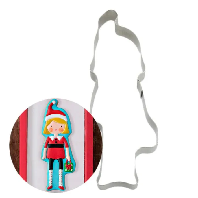 Cortador niña ayudante Papá Noel 14,5 cm - Postreadicción