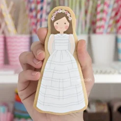 Cortador niña comunión Paloma 13 cm - Postreadicción