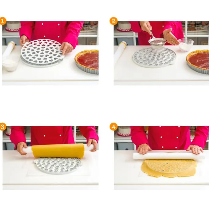 Cortador para crostata Corazones 30,5 cm - Decora