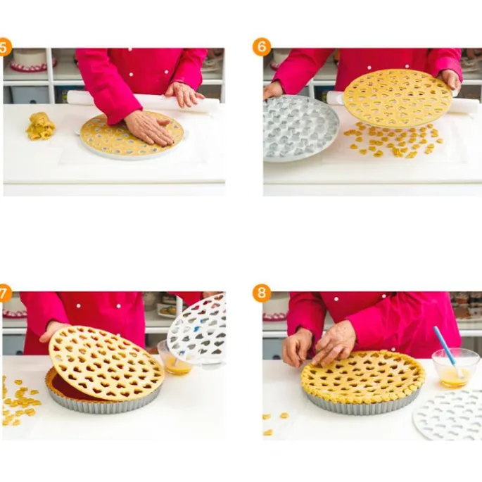Cortador para crostata Corazones 30,5 cm - Decora