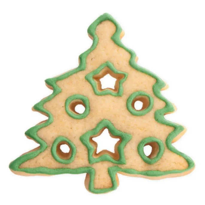 Cortador árbol de Navidad con estrellas y bolas 8 cm - Städter