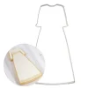 Cortador vestido comunión manga francesa 12 cm - Postreadicción