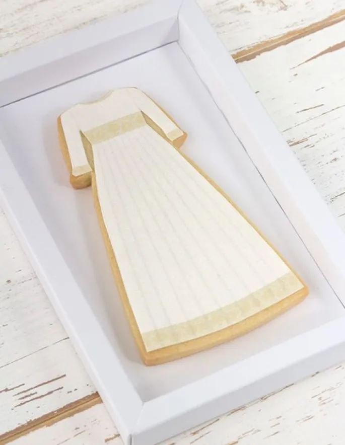 Cortador vestido comunión manga francesa 12 cm - Postreadicción