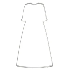 Cortador vestido comunión manga francesa 12 cm - Postreadicción
