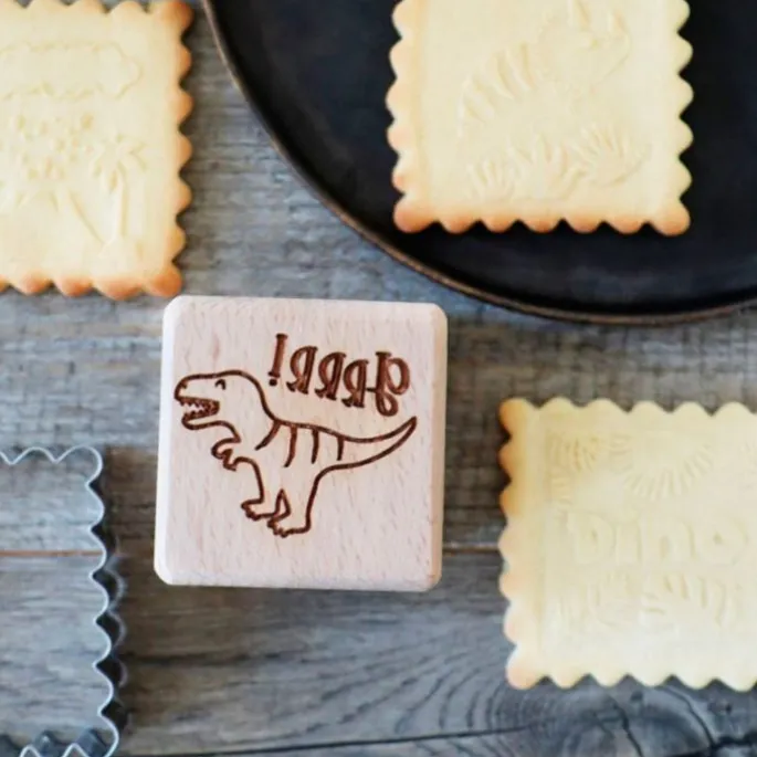 Cortador y marcador diseños dinosaurios - ScrapCooking