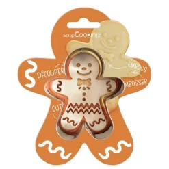 Cortador y marcador muñeco de jengibre - ScrapCooking