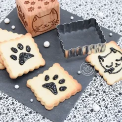 Cortador y sello marcador gato - ScrapCooking