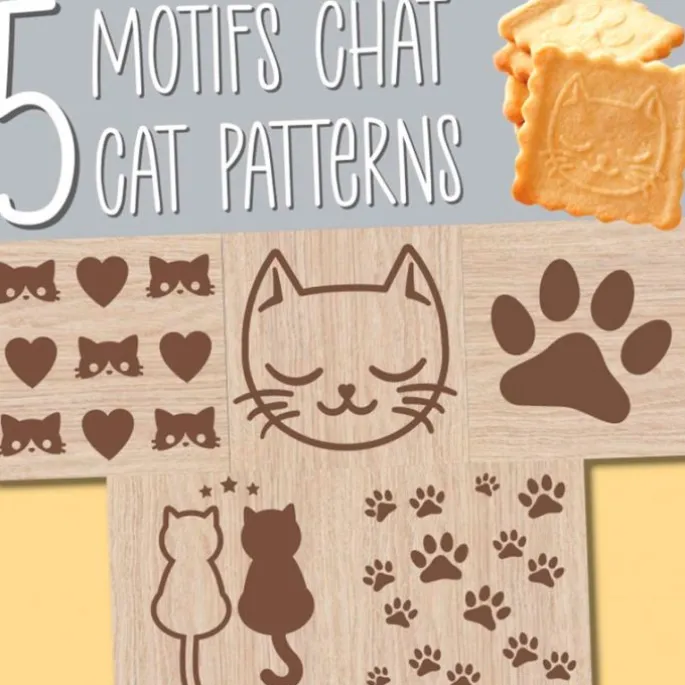 Cortador y sello marcador gato - ScrapCooking