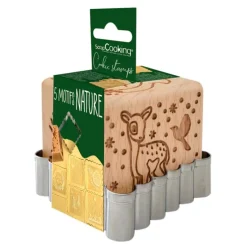 Cortador y sello marcador nature - ScrapCooking