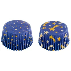 Cápsulas azules oscuras estrellas de Navidad (36) - Decora