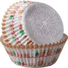 Cápsulas copo de nieve y bolas navidad (75) - Wilton