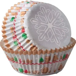 Cápsulas copo de nieve y bolas navidad (75) - Wilton