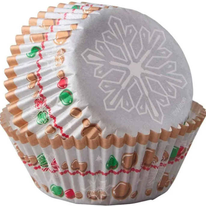 Cápsulas copo de nieve y bolas navidad (75) - Wilton