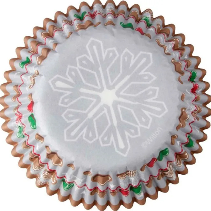Cápsulas copo de nieve y bolas navidad (75) - Wilton