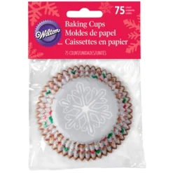 Cápsulas copo de nieve y bolas navidad (75) - Wilton