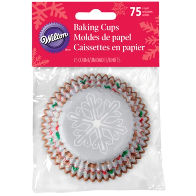Cápsulas copo de nieve y bolas navidad (75) - Wilton