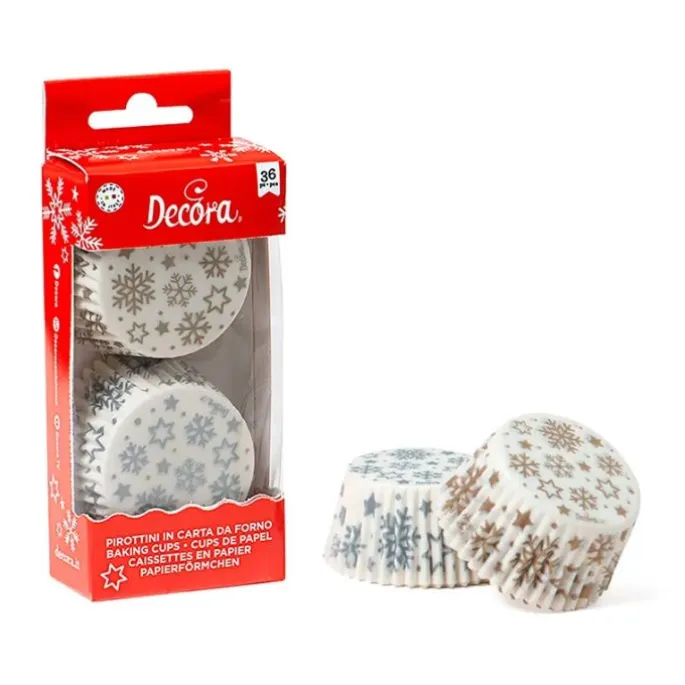 Cápsulas copos de nieve y estrellas de Navidad (36) - Decora