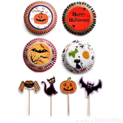 Cápsulas cupcakes y toppers Halloween - Ibili