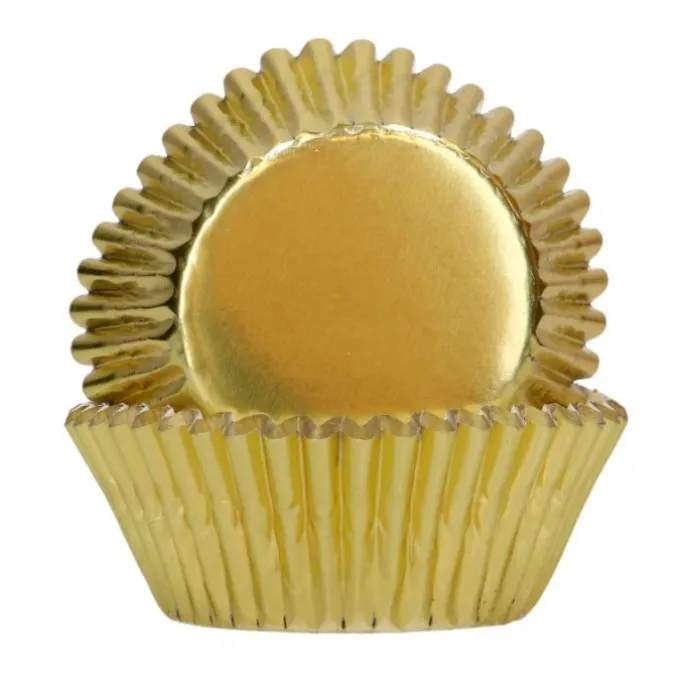 Cápsulas doradas metalizadas (48) - Funcakes