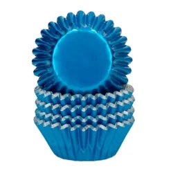 Cápsulas mini azules metalizadas (160) - Wilton
