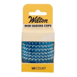 Cápsulas mini azules metalizadas (160) - Wilton