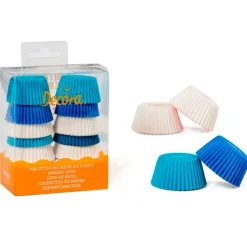 Cápsulas mini blancas, azules y azules oscuras (200) - Decora