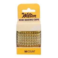 Cápsulas mini doradas metalizadas (160) - Wilton