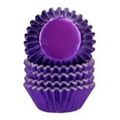 Cápsulas mini moradas metalizadas (160) - Wilton