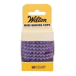 Cápsulas mini moradas metalizadas (160) - Wilton